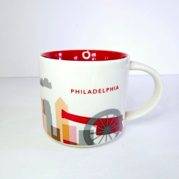 Starbucks Coffee Philadelphia Limited "You Are Here" Collection 14oz Ceramic Mug - Picture 1 of 6
